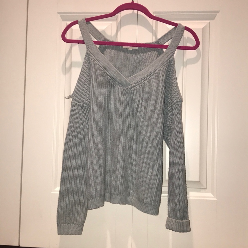 Pacsun L.A. Hearts Cut-Off Shoulder Knit Sweater